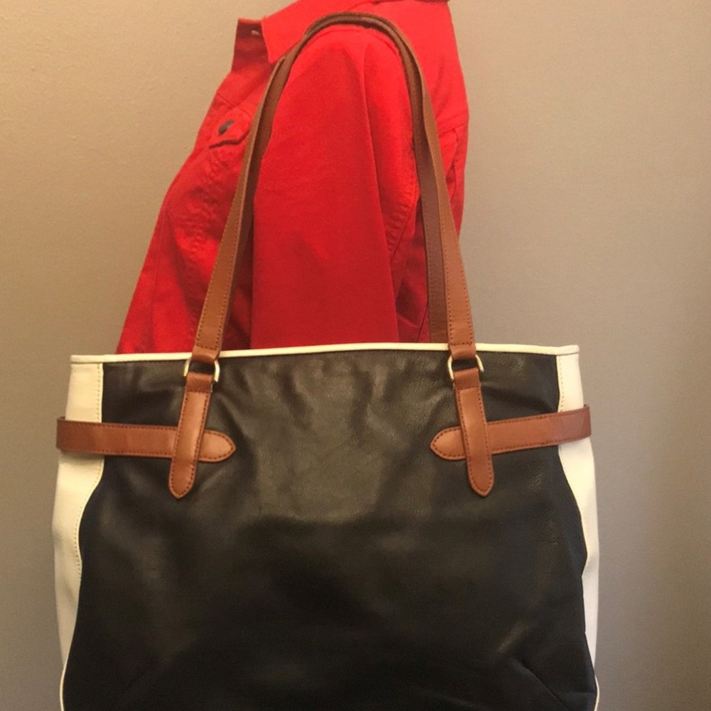 Talbots leather tote bag
